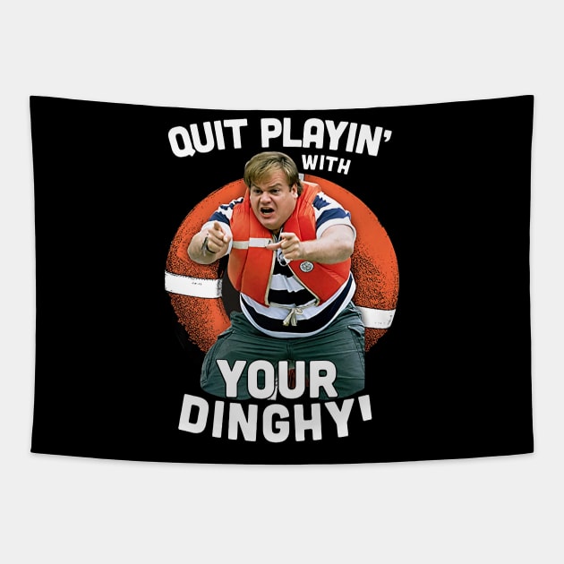 Tommy Boy Quit Playin With Your Dinghy Tapestry by Hoang Bich