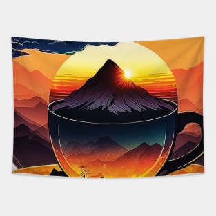 Cup of hot coffee in the morning Tapestry