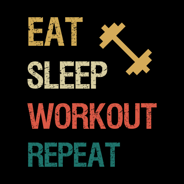 Eat sleep workout repeat by cypryanus