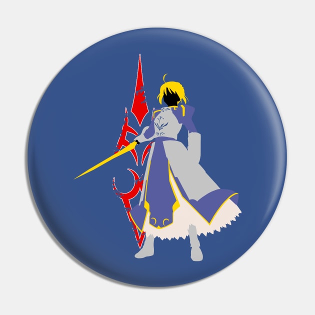 Saber Silhouette Pin by A_Buddy89