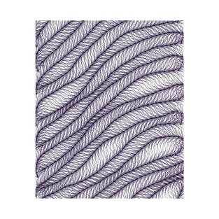 Feather pattern optical illusion T-Shirt
