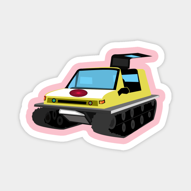 Snowmobile Magnet by momomoma