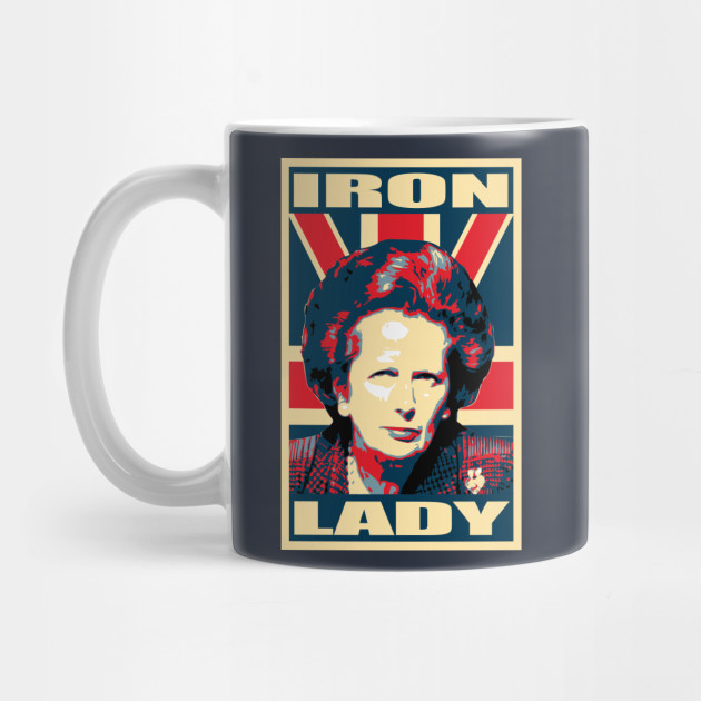 Iron Lady Propaganda Poster Pop Art Margaret Thatcher Mug Teepublic