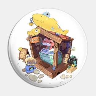 Fish Shop Pin