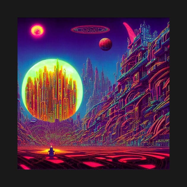 Glowing Mysterious Astral City by Mysterious Astral City