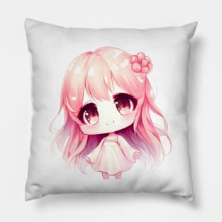 Cute chibi girl Pillow
