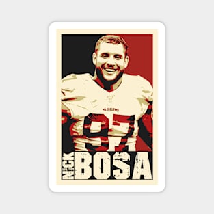 Nick Bosa Pop Art Style Magnet