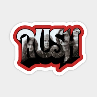 Rush Black and White Magnet