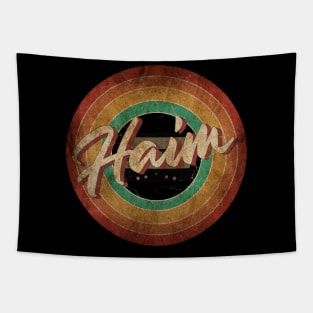 Haim Vintage Circle Art Tapestry