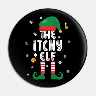 Itchy Elf - Christmas Little Helper Design Pin