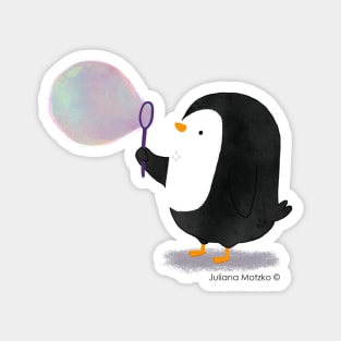 Penguins love Bubbles Magnet