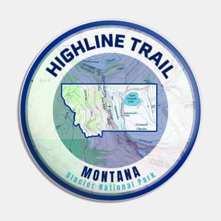 Montana Map - Highline Trail Pin