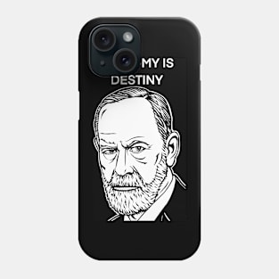 SIGMUND FREUD quote .4 - ink portrait Phone Case