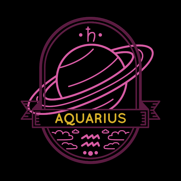 Aquarius Planet Saturn by Imaginariux