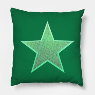 Iridescent Crocodile Skin Star Pillow