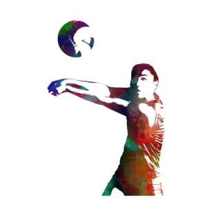 Volleyball sport art #volleyball T-Shirt