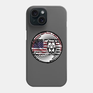 pitbull, dog, american flag Phone Case