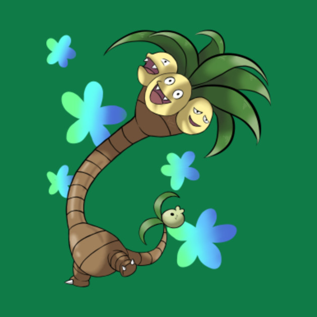 Alola Exeggutor - Pokemon - T-Shirt | TeePublic Exeggutor (alola form) is a grass & dragon pokémon.