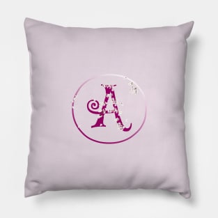 Monogram, letter A Pillow