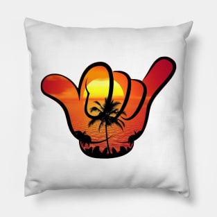 hand beach weather Pillow