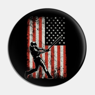 USA Baseball Flag Pin