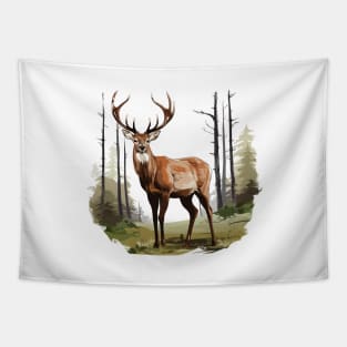 Deer And Forest Tapestry