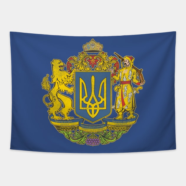 Coat of Arms of Ukraine Tapestry by darklordpug