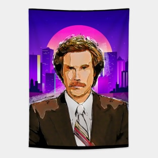 ron burgundy retro Tapestry