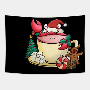 Cute and Lovely Animals with Christmas Vibes Tapestry