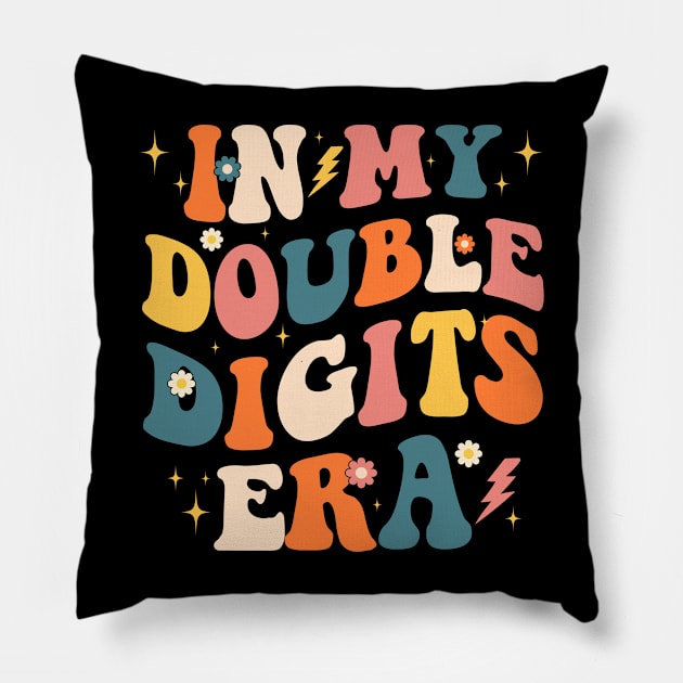 In My Double Digits Era Pillow by Crayoon