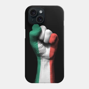 Flag of Italy on a Raised Clenched Fist Phone Case