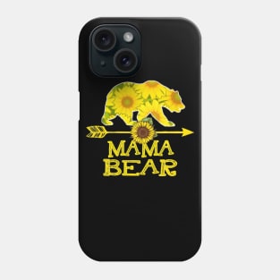 Mama Bear Sunflower T Shirt Funny Mother Father Gift Phone Case