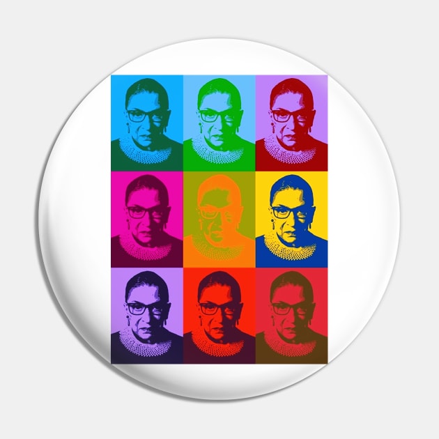 RBG - Ruth Bader Ginsburg Pin by skittlemypony