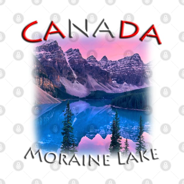 Canada - Moraine Lake at sunset by TouristMerch