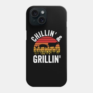 Funny Grilling Dad BBQ Season Chilling And Grilling Phone Case