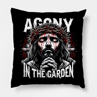 Agony in the Garden, Jesus kneeling in prayer in the Garden of Gethsemane Pillow