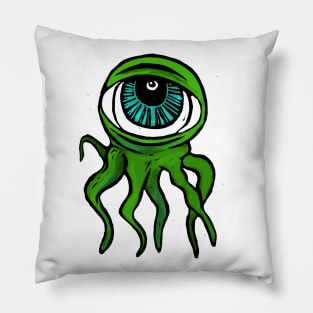 One Eyed Octofish Monster Pillow