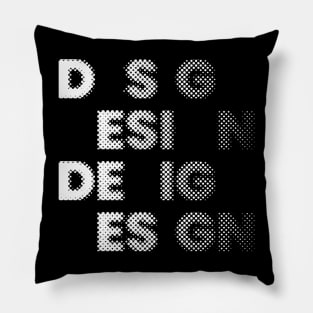 Raster Typography Design Pillow
