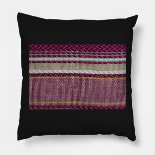 Multi color fabric texture samples Pillow