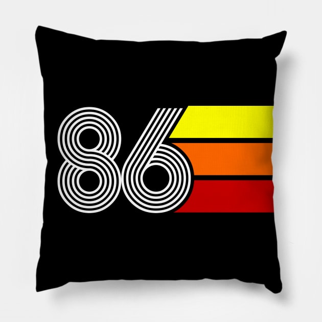 Retro 1986 Styleuniversal Pillow by Styleuniversal