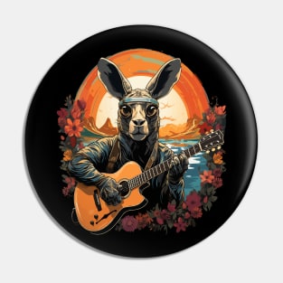 Gemsbok Playing Guitar Pin