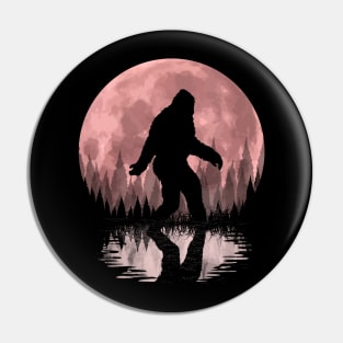 Bigfoot Moon Pin