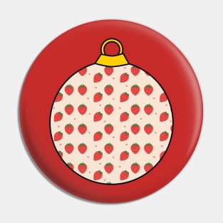 Christmas ornament Strawberry Pin