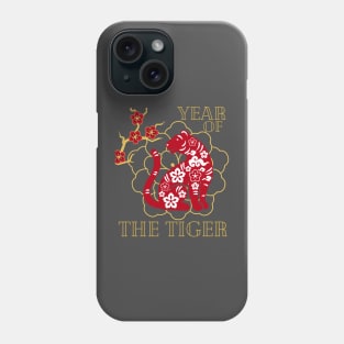 Happy Chinese New Year 2022 Year of The Tiger Zodiac Tiger T-Shirt Phone Case