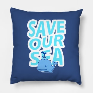 Save the sea Pillow