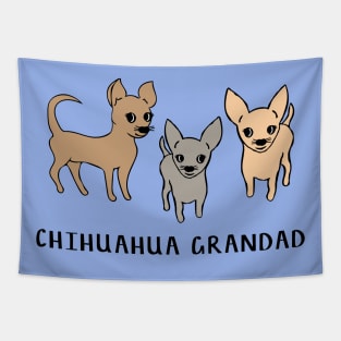 Chihuahua grandad - blue Tapestry