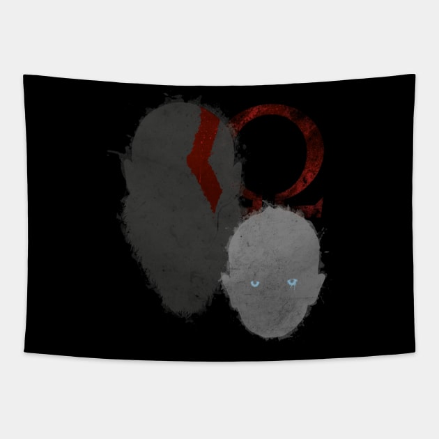 Kratos & Atreus Tapestry by LateralArt