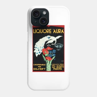 LIQUORE AURA Padova Italy Vintage Alcohol Liqueur Wine Advertisement Art Phone Case