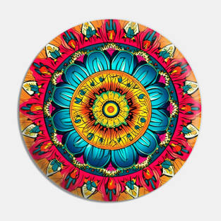 Dancing Colors: Celebrate Life's Vibrancy through Mandalas of Joy Pin