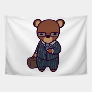 Business Bear Tapestry